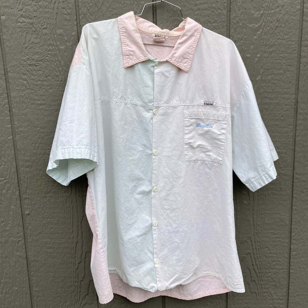 Vintage Men's Mazatlán Button Down Pastel Shirt